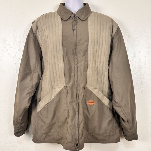 Browning Shooting Jacket Hunting 2XL Padded Beige Outdoor Sportswear Mesh Lined - Picture 1 of 11